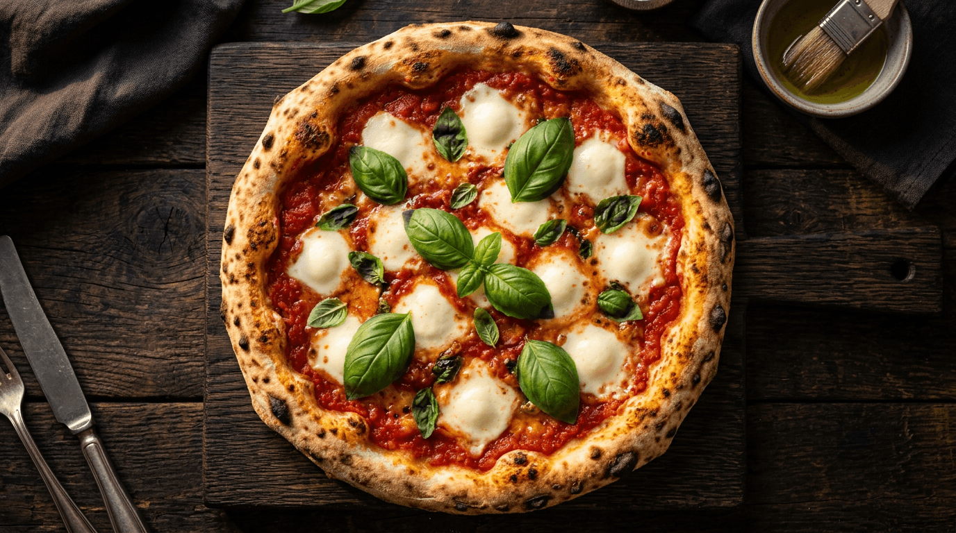 Čerstvá pizza pripravená v Monster Pizza